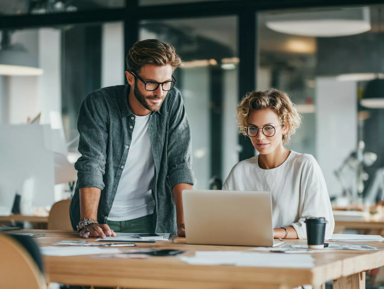 U8554719727 two business professionals in a modern office a m bbb487cf 66a9 44ff 935b 91d806029652 3